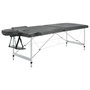 Voir la diapositive 3 : VIDAXL Table de massage 2 zones Cadre en aluminium Anthracite 186x68cm