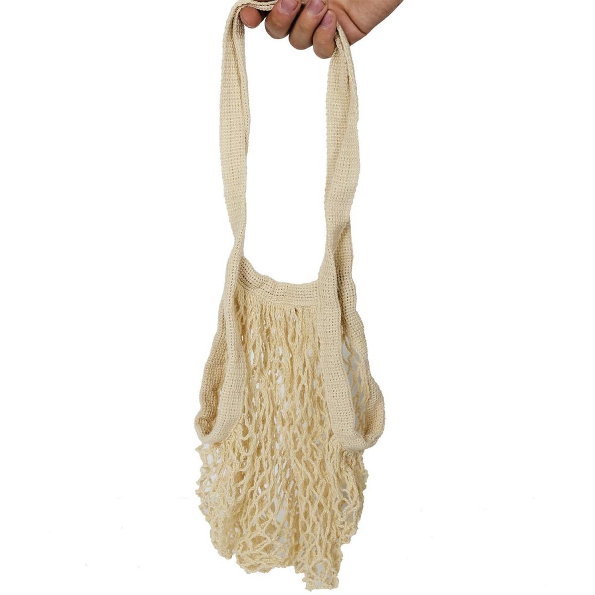 Voir la diapositive 5 : Entre temps Sac filet a provision avec pochon coton 36 x 35 cm