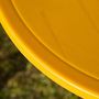 Voir la diapositive 6 : OUTSUNNY Ensemble salon de jardin enfant 4 pcs design tigre - table ronde + 2 chaises pliables + parasol - métal époxy oxford jaune