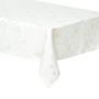 Voir la diapositive 1 : ATMOSPHERA Nappe Imprimée Flocon  Polaire  140x360cm Blanc & Or