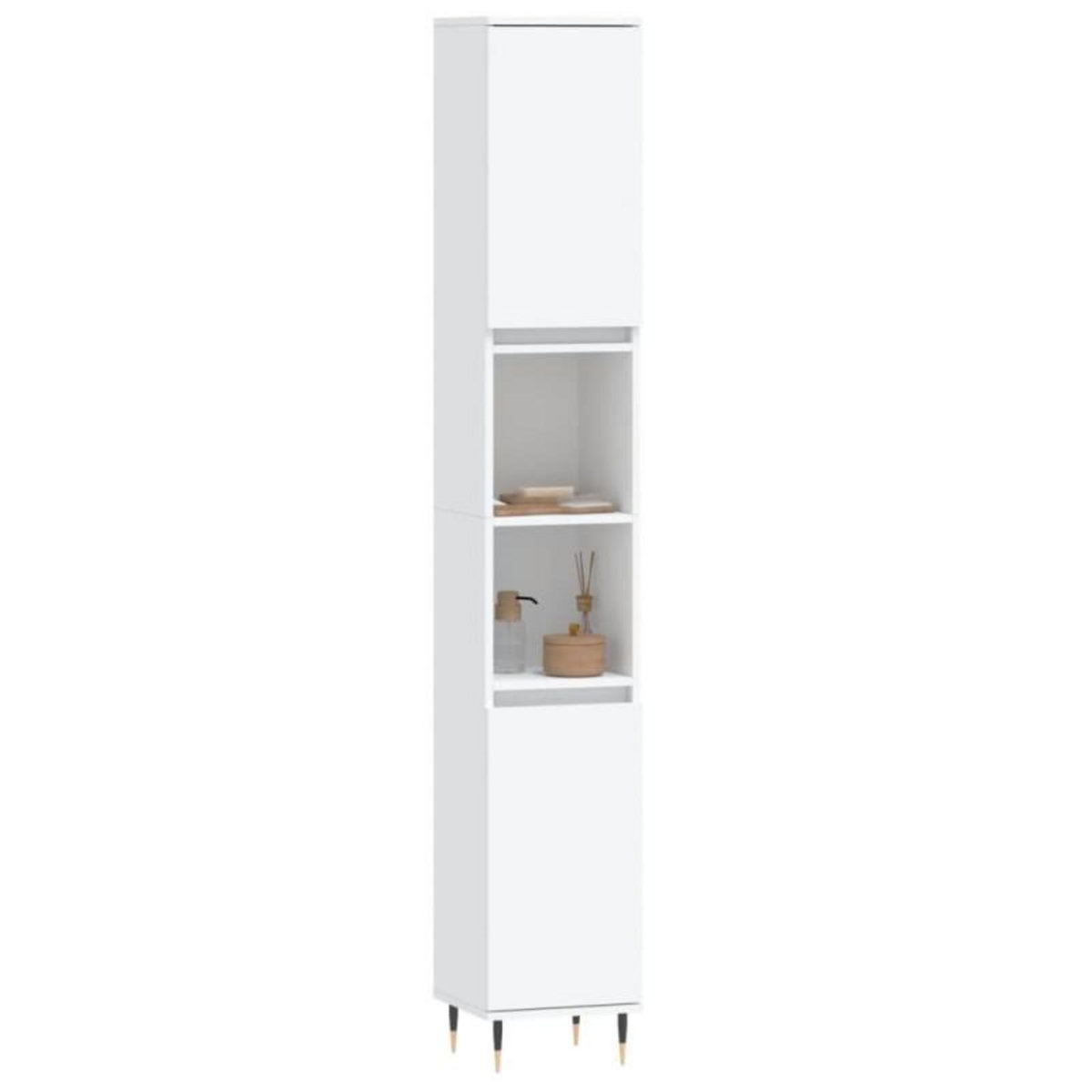 VIDAXL Armoire de salle de bain blanc 30x30x190 cm bois d ingénierie