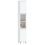 Voir la diapositive 3 : VIDAXL Armoire de salle de bain blanc 30x30x190 cm bois d ingénierie