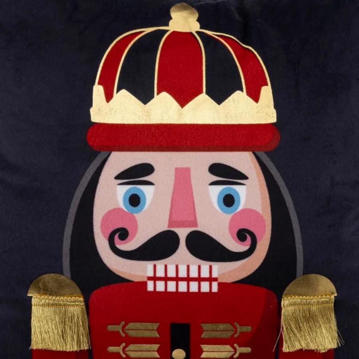 ATMOSPHERA Coussin Casse Noisette  Soir de Noël  40x40cm Bleu