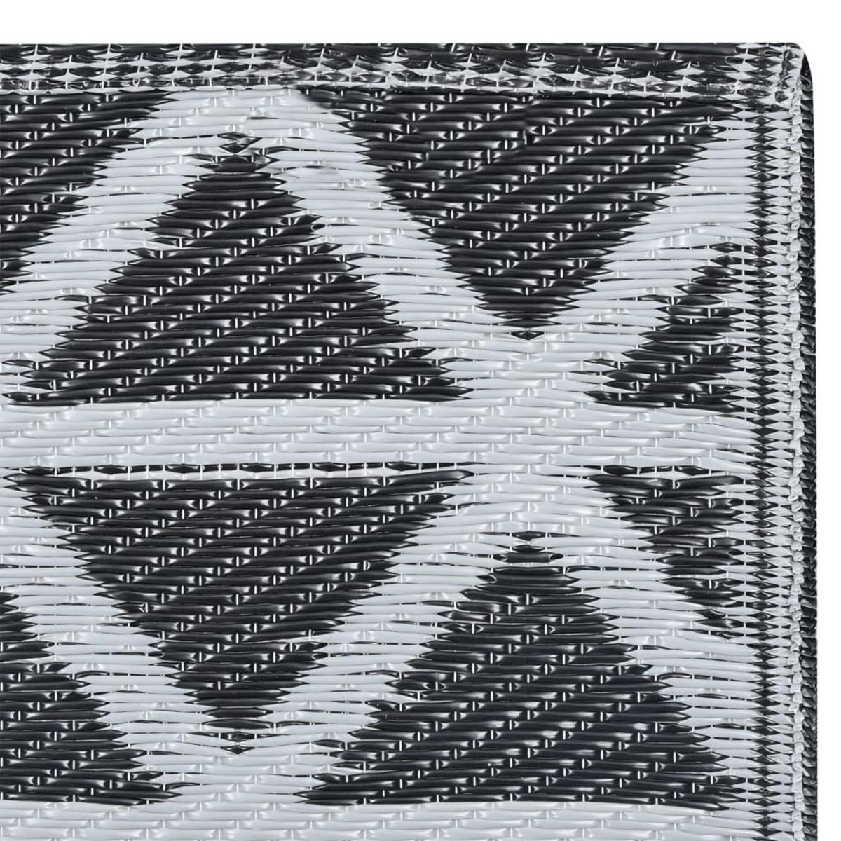 VIDAXL Tapis d'exterieur ARAKIL Noir 160x230 cm PP