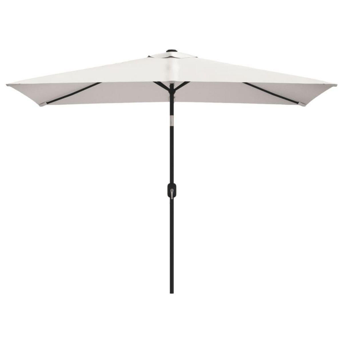 VIDAXL Parasol 200 x 300 cm Blanc sable Rectangulaire