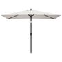 Voir la diapositive 2 : VIDAXL Parasol 200 x 300 cm Blanc sable Rectangulaire