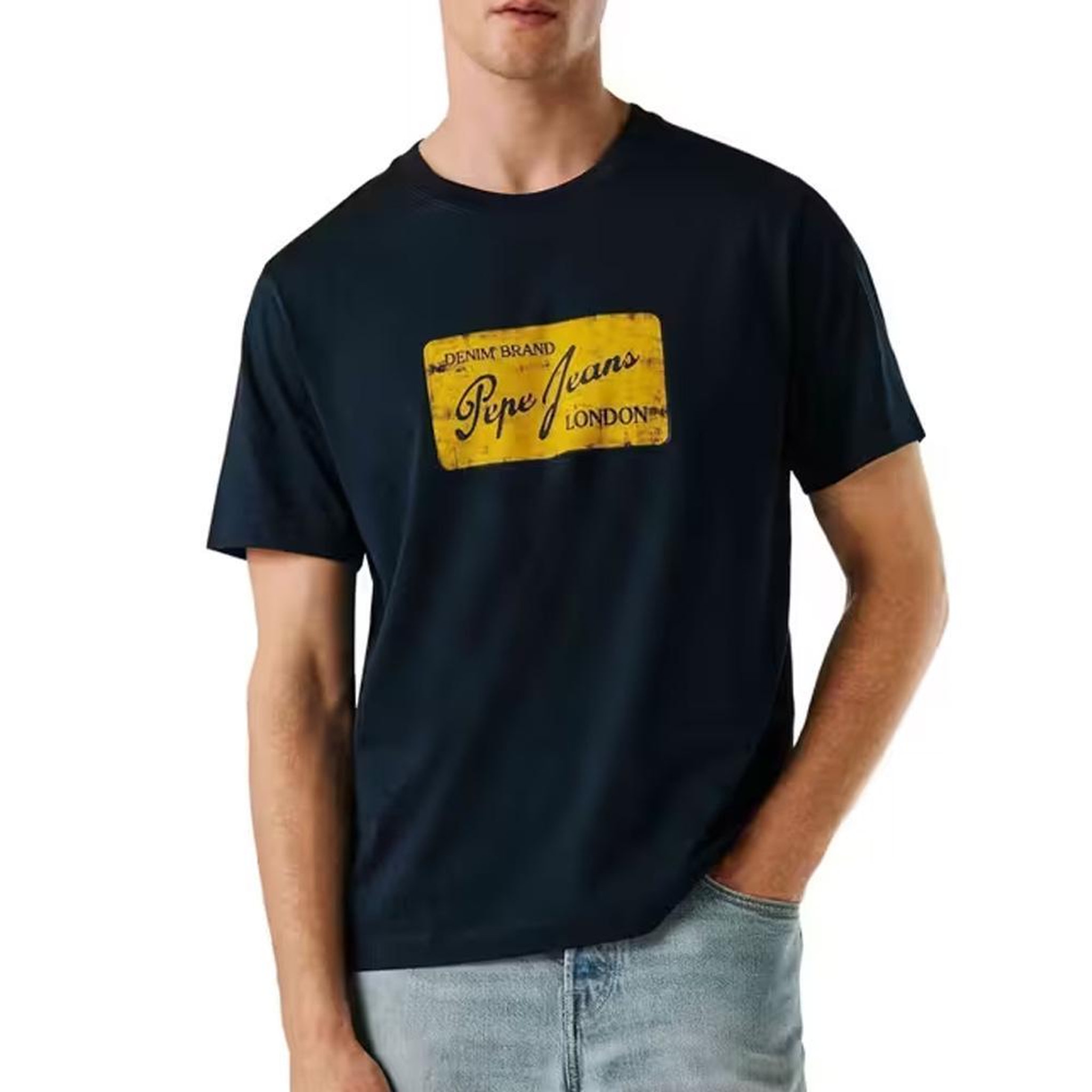 Pepe Jeans T-Shirt Marine Homme Pepe jeans Original. Coloris disponibles : Bleu