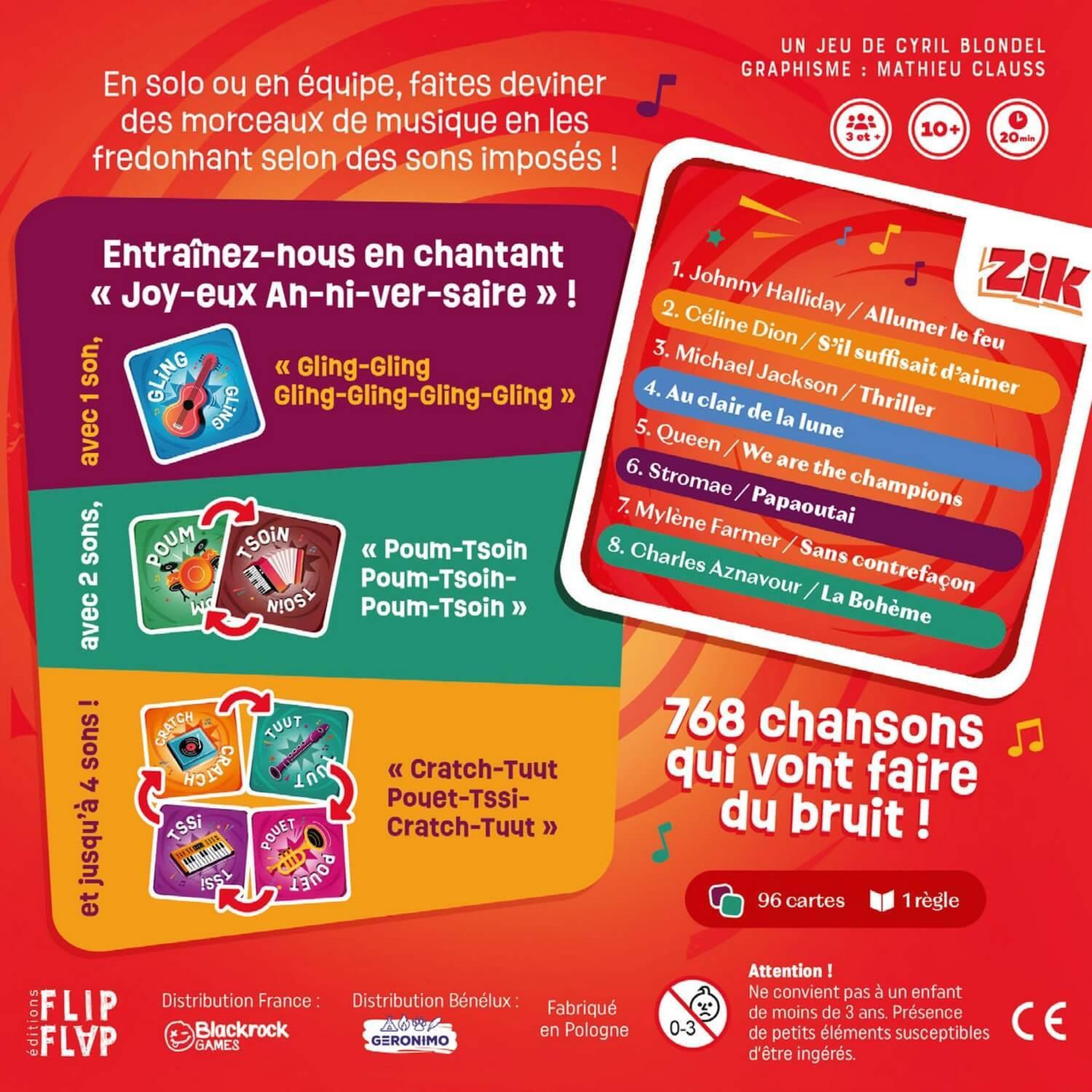 Voir la diapositive 4 : FLIP FLAP Jeu d ambiance Flip Flap Zik