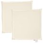 Voir la diapositive 2 : VIDAXL Coussins de siege de jardin lot de 2 creme 45x45x2 cm carre