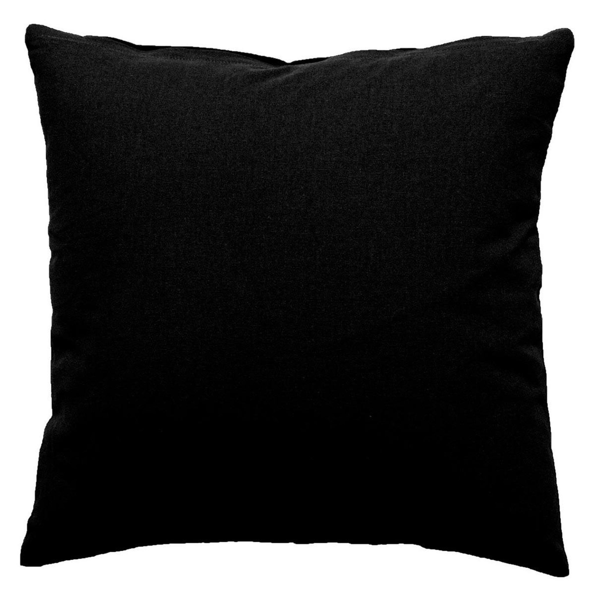 ENJOY HOME Coussin déco uni déhoussable  panama  40x40cm noir
