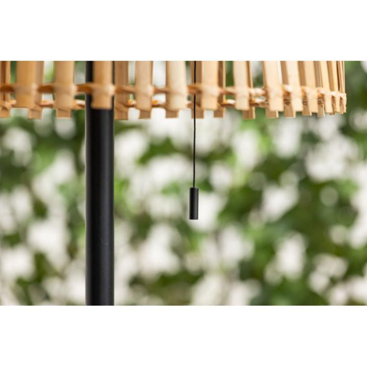 Paris Prix Lampadaire d'Extérieur en Bambou  Mabis  150cm Naturel