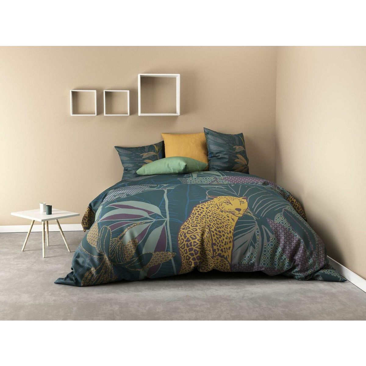 Les Ateliers du Linge Parure Housse De Couette 3pcs 260x240cm 100%coton 47fils Wayapi