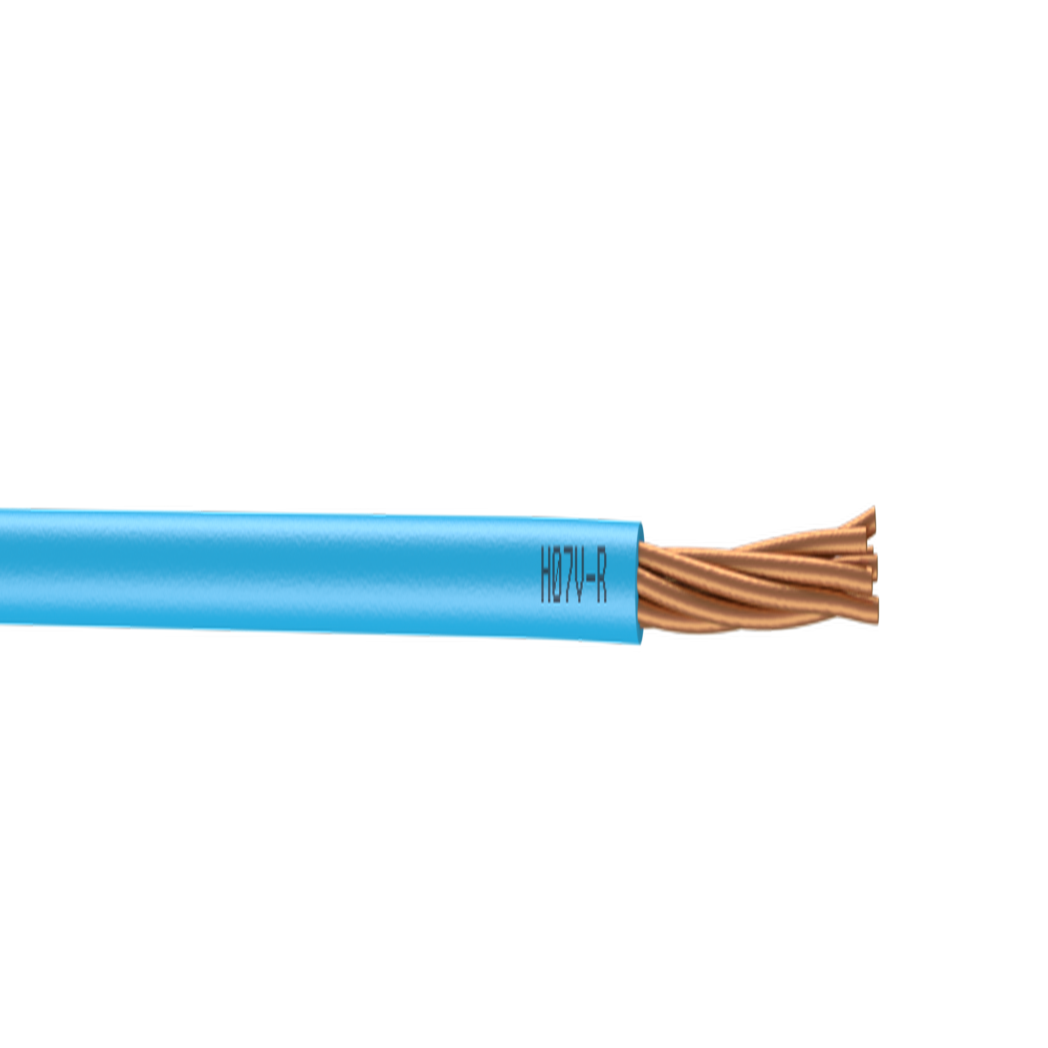 CENTRALE BRICO Fil électrique 1.5 mm² h07vu, en couronne de 25M bleu