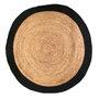 Voir la diapositive 1 : The Home Deco Factory Tapis rond en jute design bicolore Sophie