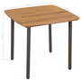 Voir la diapositive 5 : VIDAXL Table de jardin 80 x 80 x 72 cm Bois d'acacia solide et acier