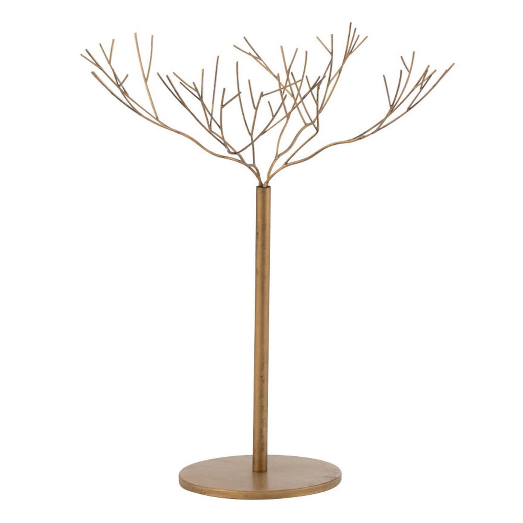 J-LINE Arbre déco en métal  maynard  75cm or