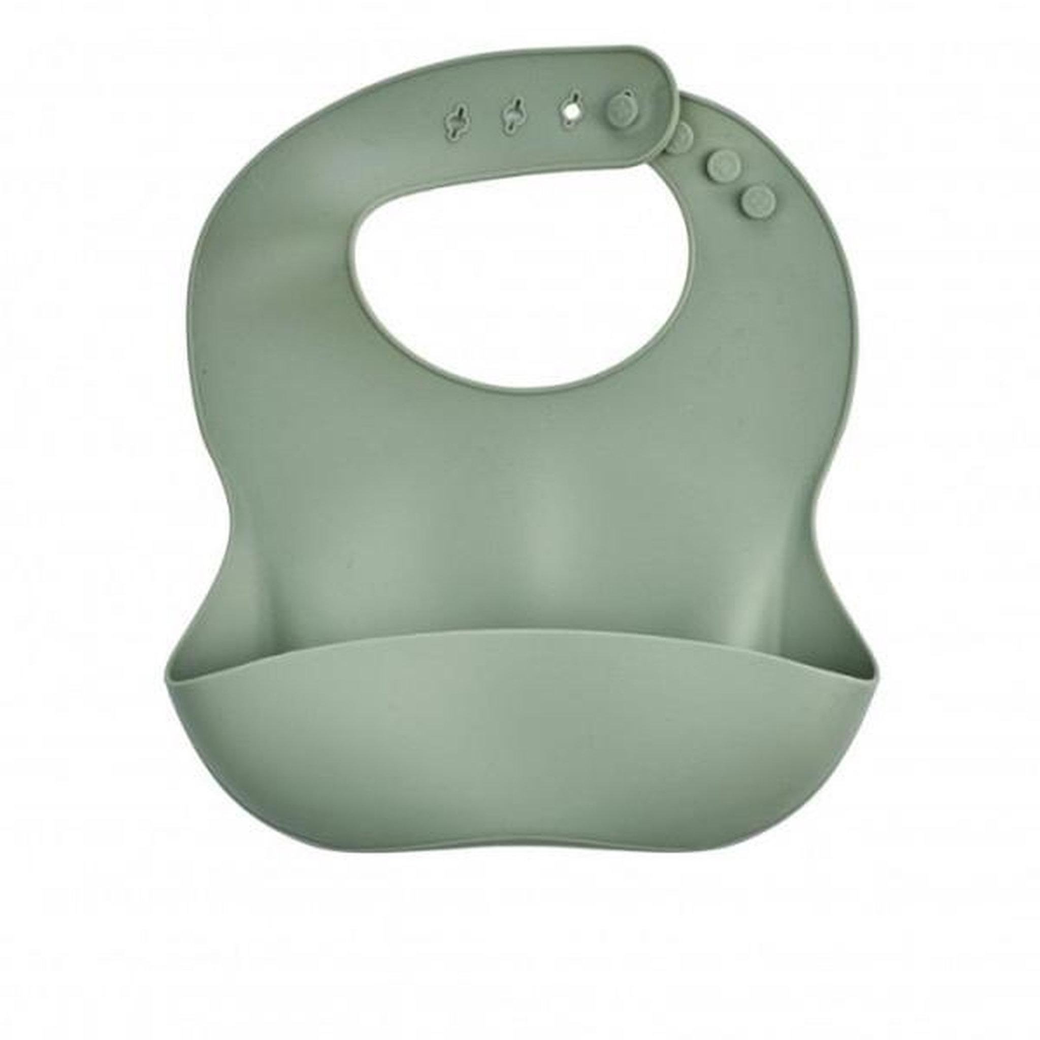Voir la diapositive 3 : THERMOBABY Lot de 2 bavoirs - THERMOBABY - Silicone - Vert Cactus et Gris - Etanches et réglables