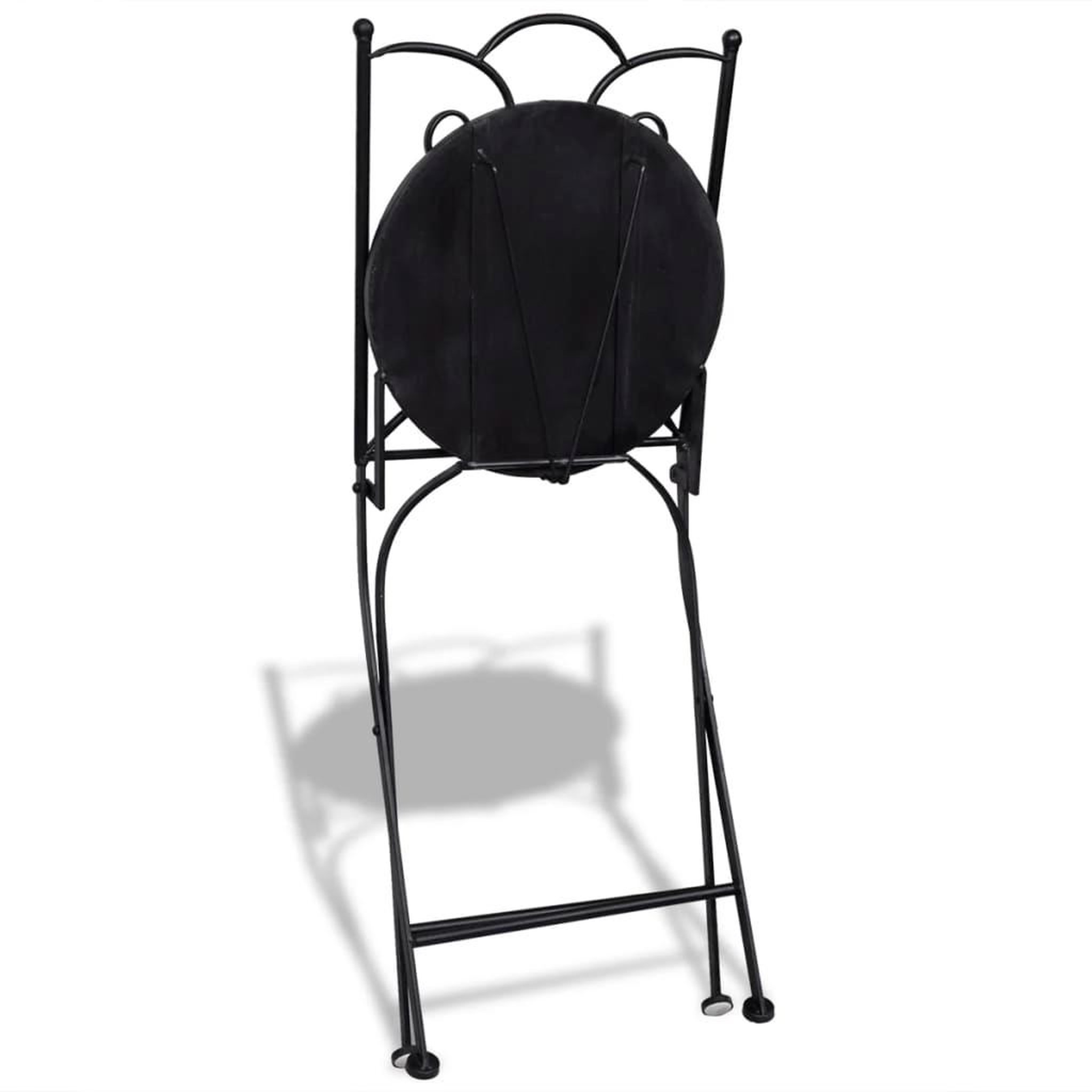 Voir la diapositive 3 : VIDAXL Chaises pliables de bistro lot de 2 Ceramique Terre cuite blanc