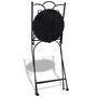 Voir la diapositive 3 : VIDAXL Chaises pliables de bistro lot de 2 Ceramique Terre cuite blanc