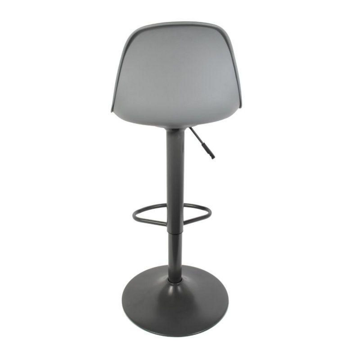 Paris Prix Lot de 2 Tabourets de Bar  Isak  104cm Gris