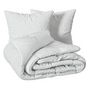 Voir la diapositive 2 : ATMOSPHERA Parure de Lit Jacquard 3 Pièces  Swan  260x240cm Blanc