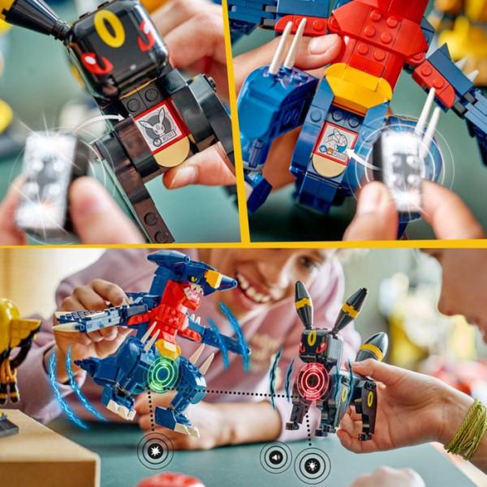 Voir la diapositive 5 : LEGO LEGO Pokémon 72165 - Set de construction compatible SMART Play™ - Noctali et Carchacrok, Combat - Des 10 ans