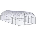 VIDAXL Poulailler d'exterieur 3x8x2 m Acier galvanise