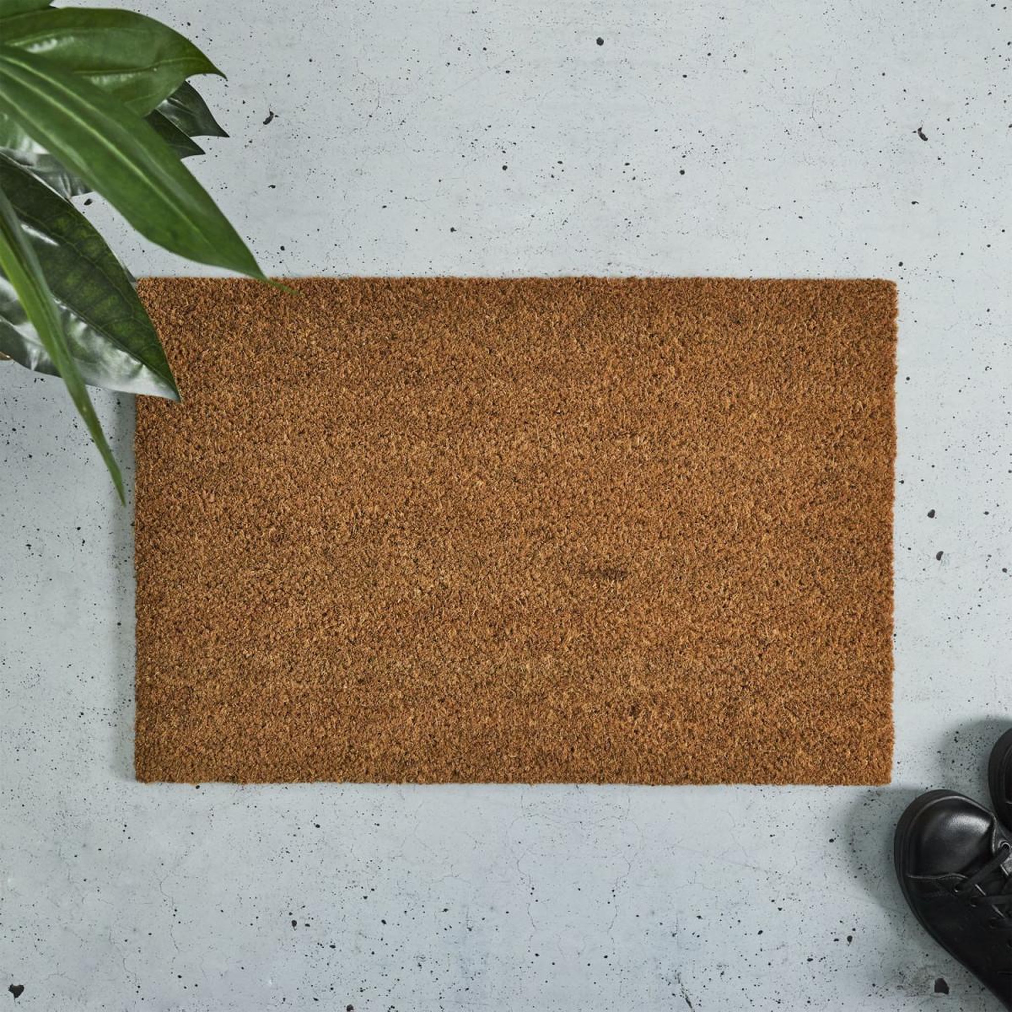 Voir la diapositive 2 : The Home Deco Factory Paillasson Brossant  Coco  40x60cm Marron