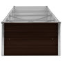 Voir la diapositive 4 : VIDAXL Lit sureleve de jardin Marron 320x80x45 cm Acier galvanise