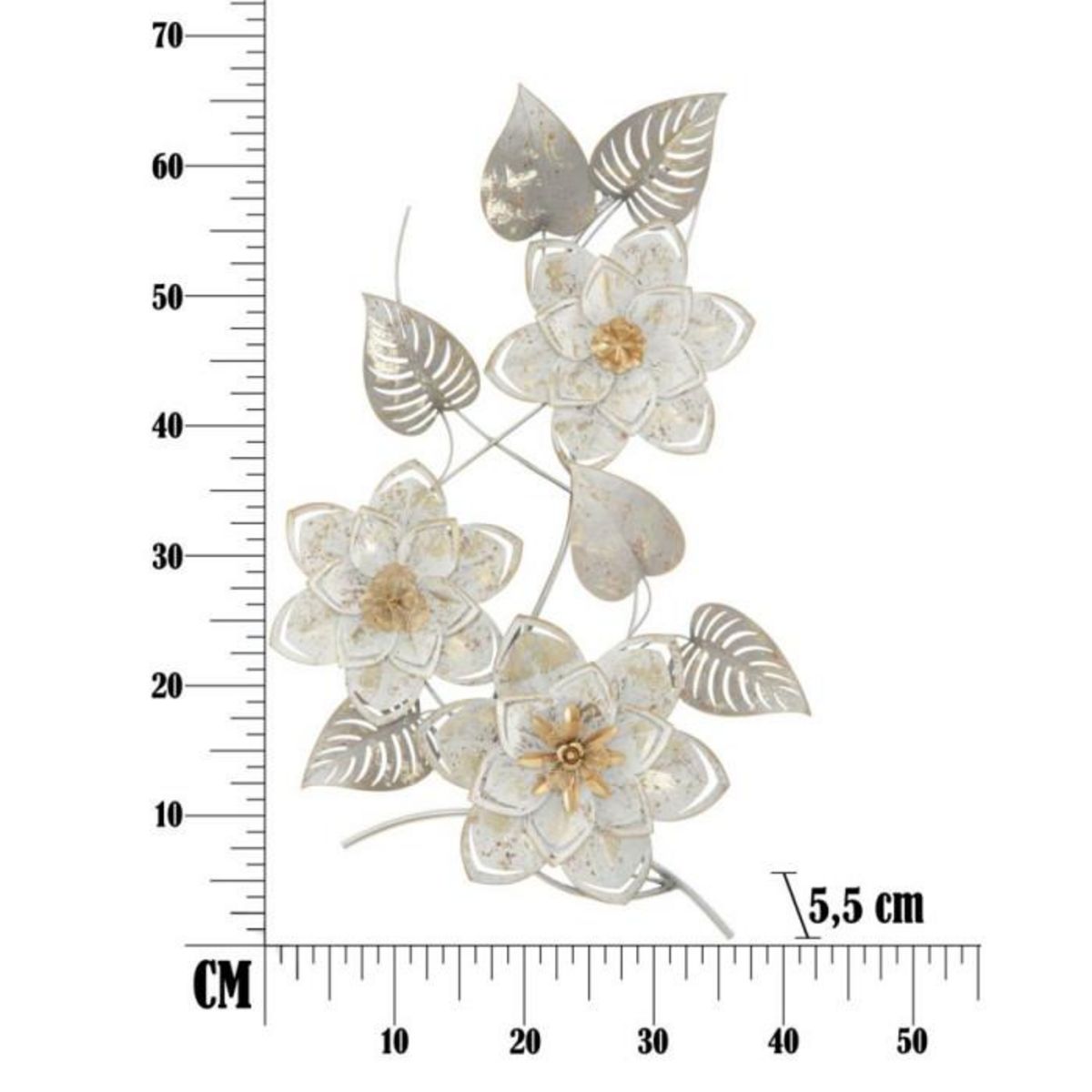 Paris Prix Décoration Murale en Métal  Artic  67cm Multicolore