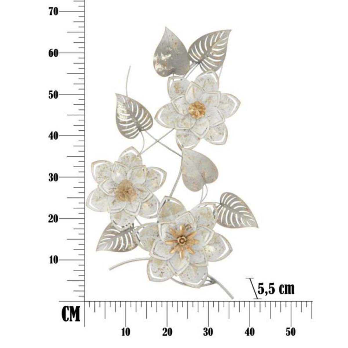 Paris Prix Décoration Murale en Métal  Artic  67cm Multicolore