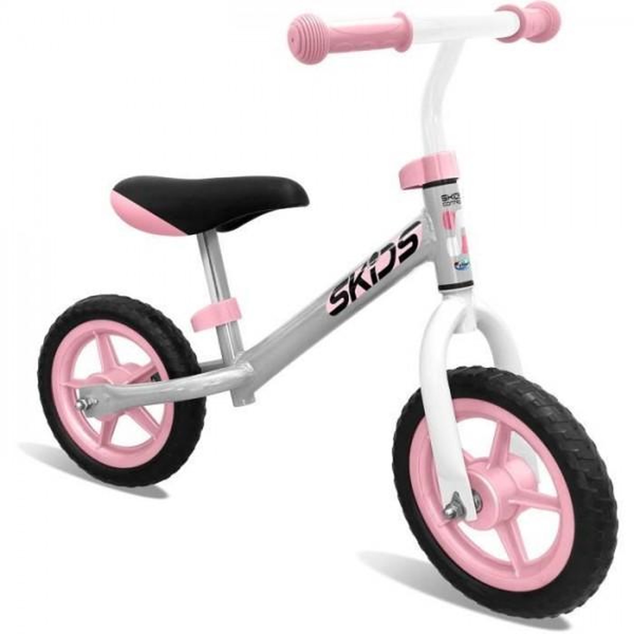 Voir la diapositive 2 : MARKET24 Draisienne Velo  grise et rose - SKIDS CONTROL