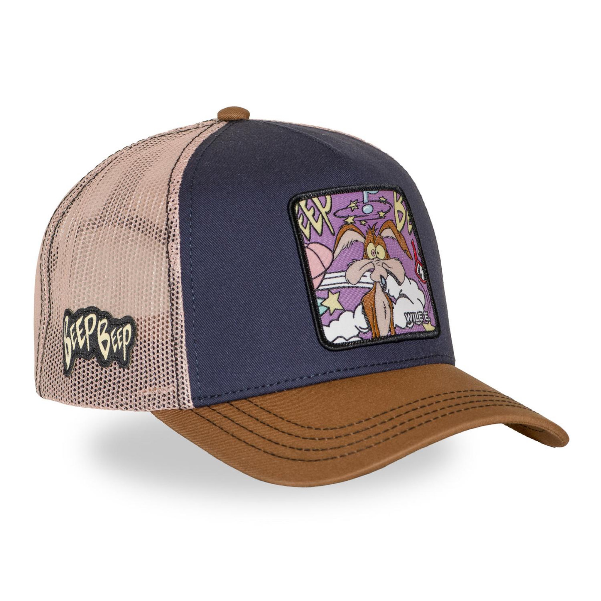 Voir la diapositive 4 : CAPSLAB Casquette trucker avec filet looney tunes will e