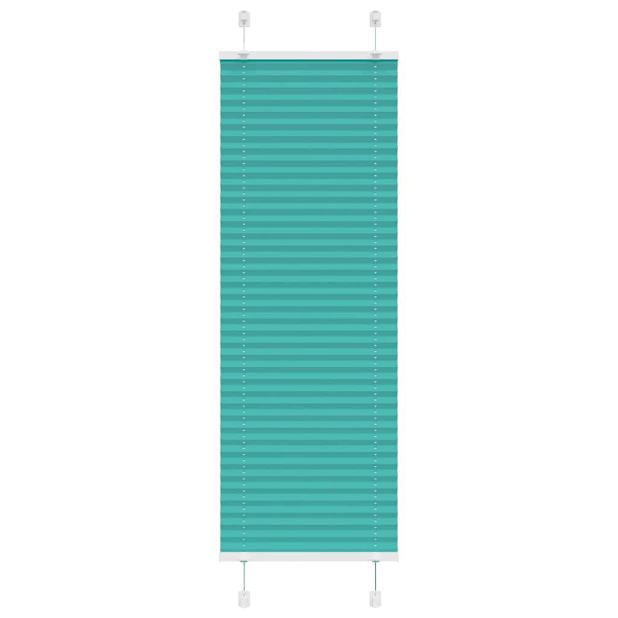 VIDAXL Store plisse vert petrole 40x150 cm largeur du tissu 39,4 cm