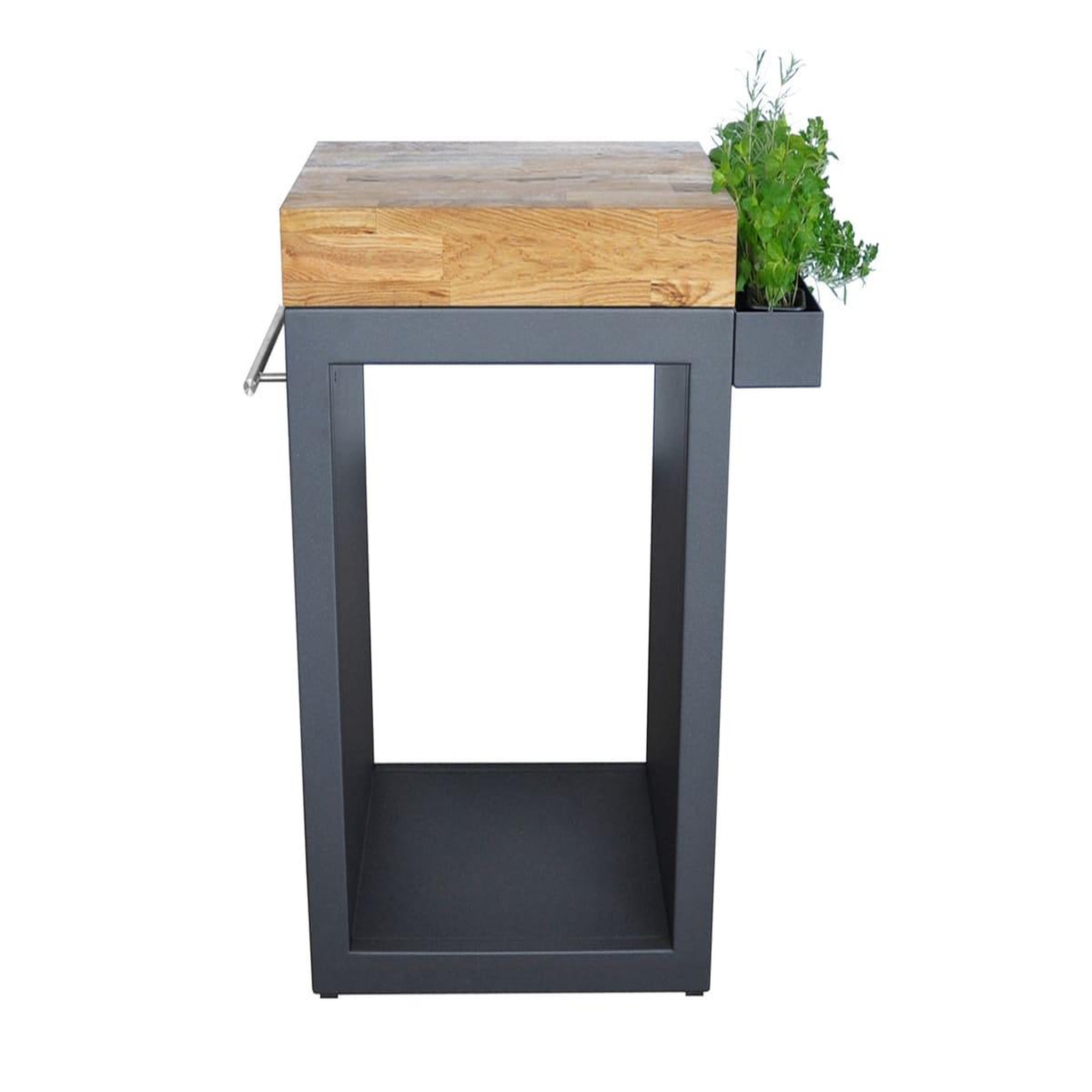 Voir la diapositive 5 : ARTISS DESIGN Meuble multifonction graphite avec tablette bois 60 x 45 x 91 cm - artiss