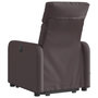 Voir la diapositive 5 : VIDAXL Fauteuil inclinable de massage Marron fonce Tissu