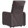 Voir la diapositive 5 : VIDAXL Fauteuil inclinable de massage Marron fonce Tissu