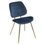 Voir la diapositive 2 : ATMOSPHERA Lot de 2 chaises assise velour pieds métal LAURIE