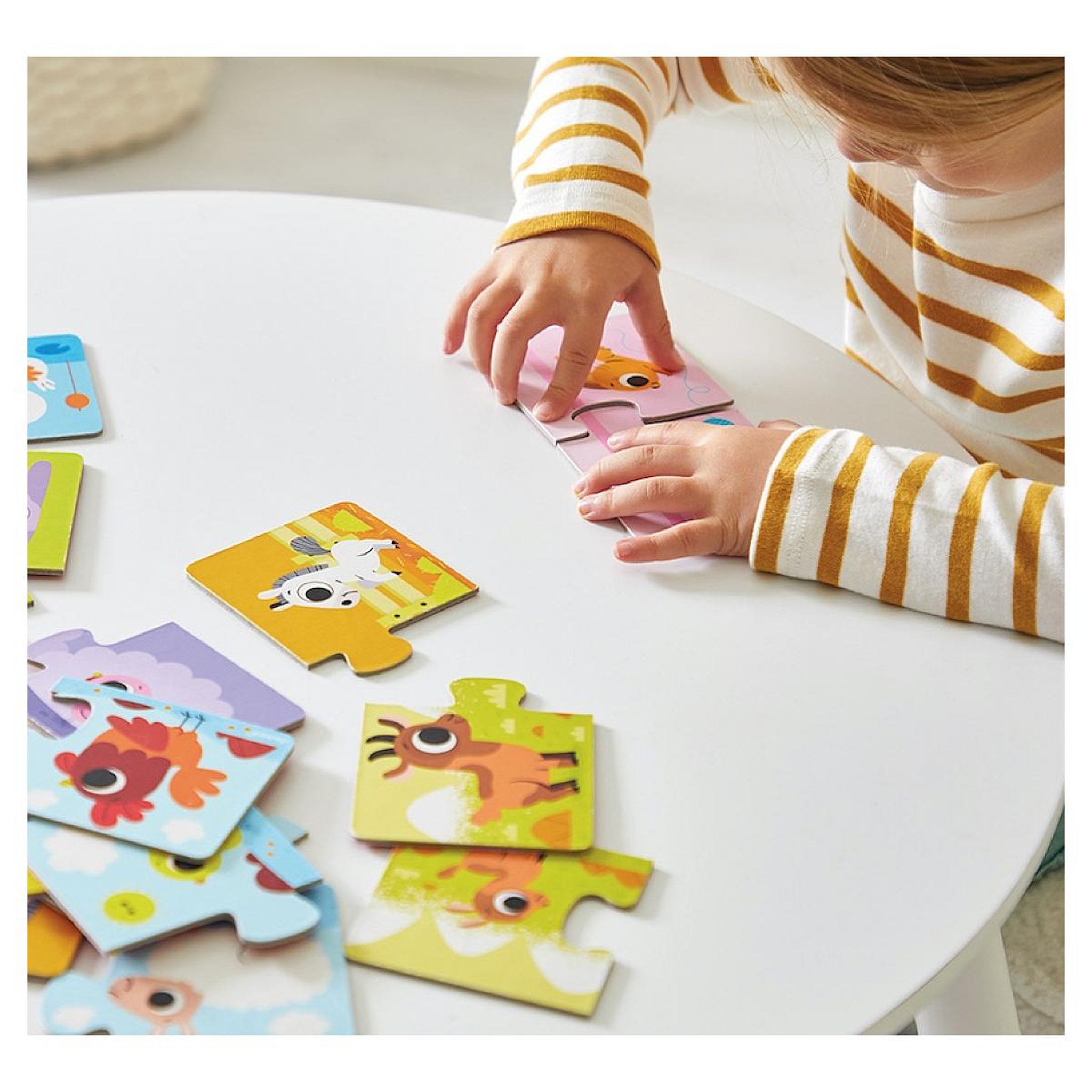 Voir la diapositive 3 : JANOD Puzzles 2 pieces parents et bebes animaux