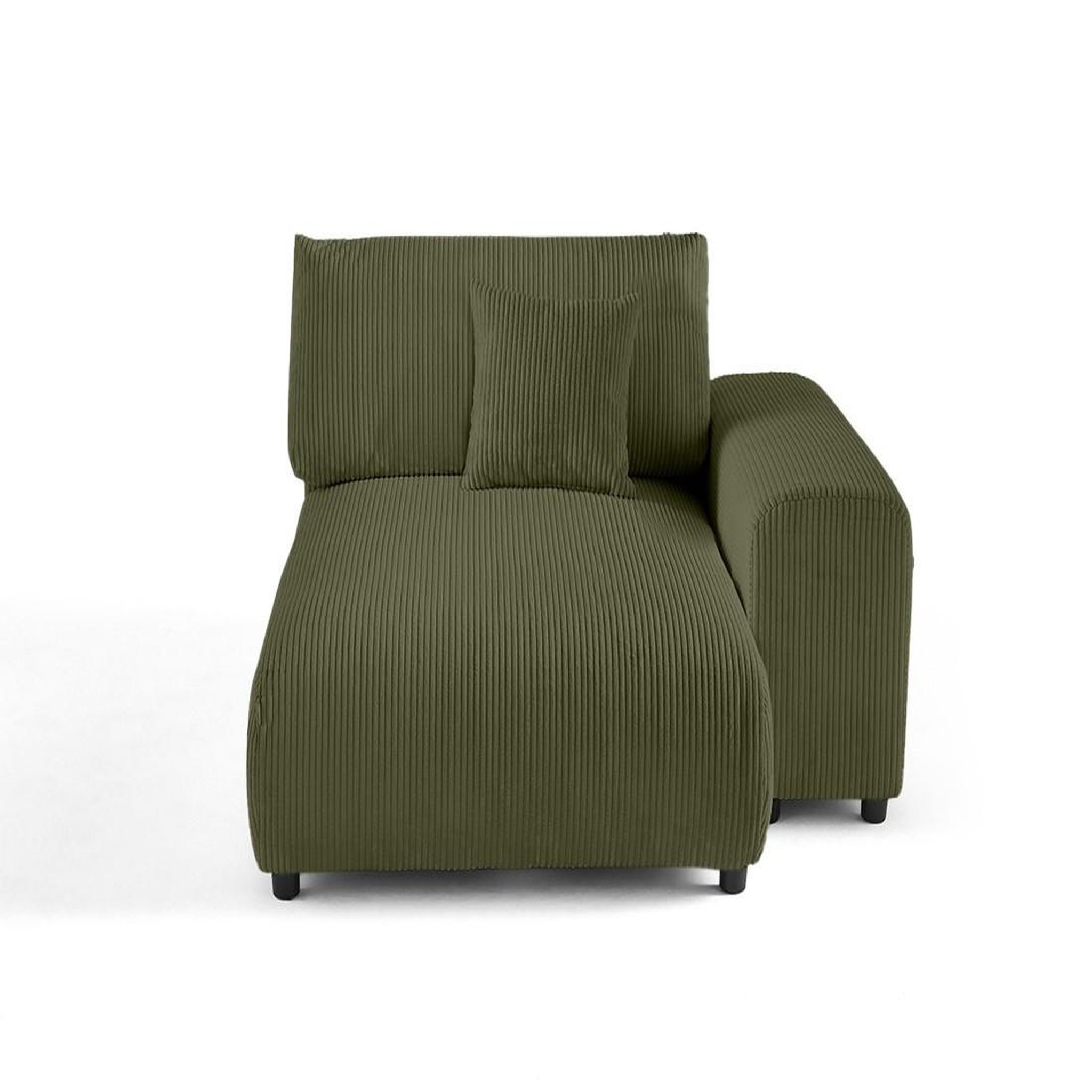 Voir la diapositive 1 : LISA DESIGN Garance - module d'assise méridienne droit - en velours côtelé