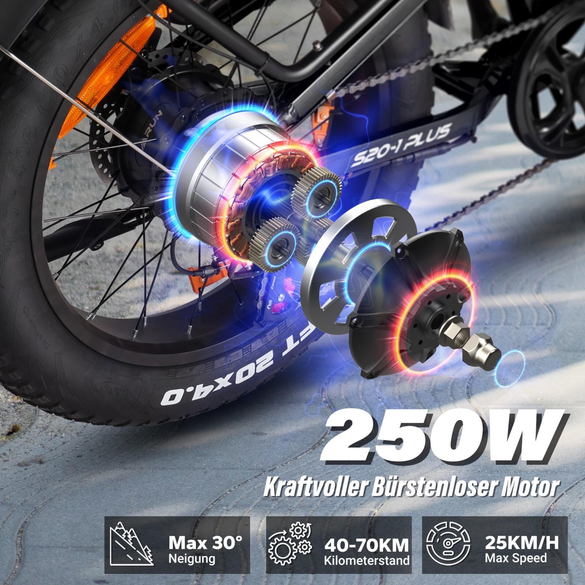 Voir la diapositive 4 : VARUN Vélo électrique pliant varun s20-2 20