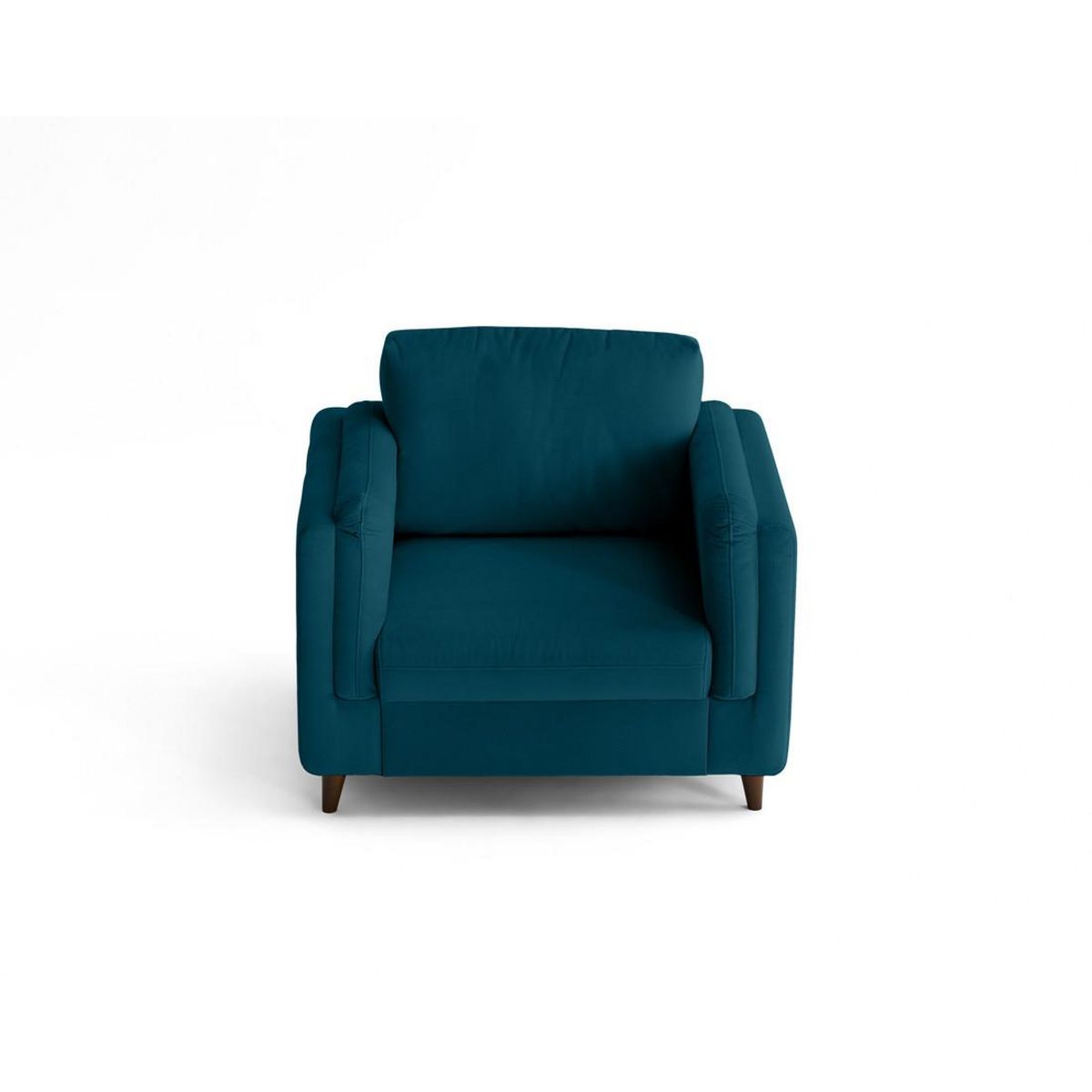 LISA DESIGN Brooke - fauteuil en velours pieds en bois