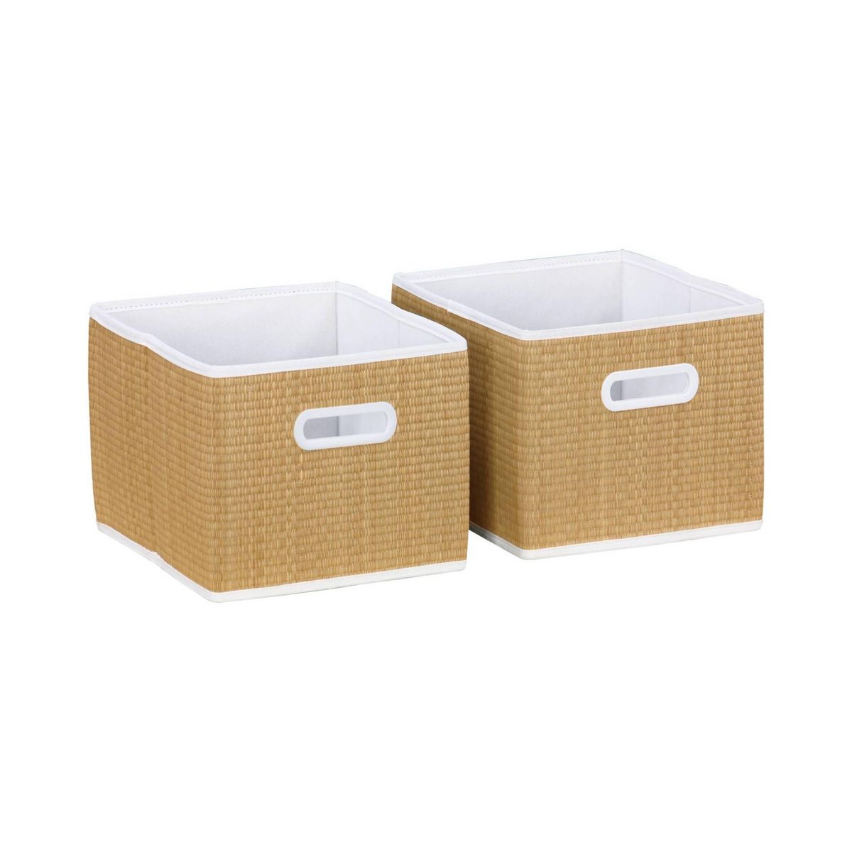 SWEEEK Meuble de rangement pour enfant avec 7 compartiments et 4 paniers fibre naturelle