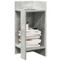 Voir la diapositive 1 : VIDAXL Tables d'appoint 2 pcs avec etagere gris beton 25,5x27x60 cm
