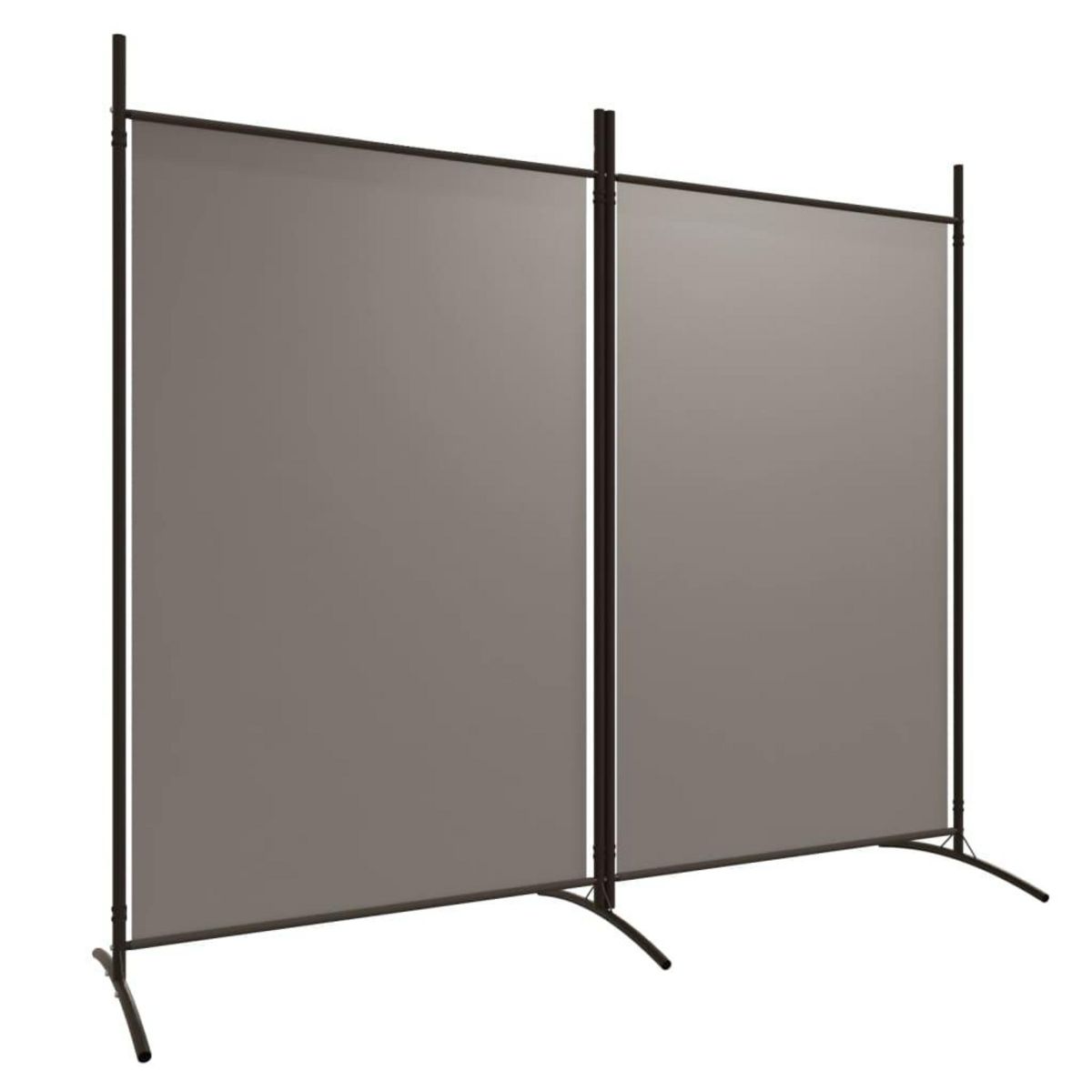 VIDAXL Cloison de separation 2 panneaux Anthracite 175x180 cm Tissu