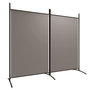 Voir la diapositive 2 : VIDAXL Cloison de separation 2 panneaux Anthracite 175x180 cm Tissu