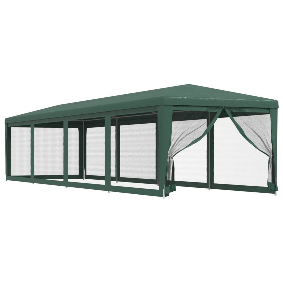 VIDAXL Tente de fete et 10 parois laterales en maille Vert 3x12 m PEHD