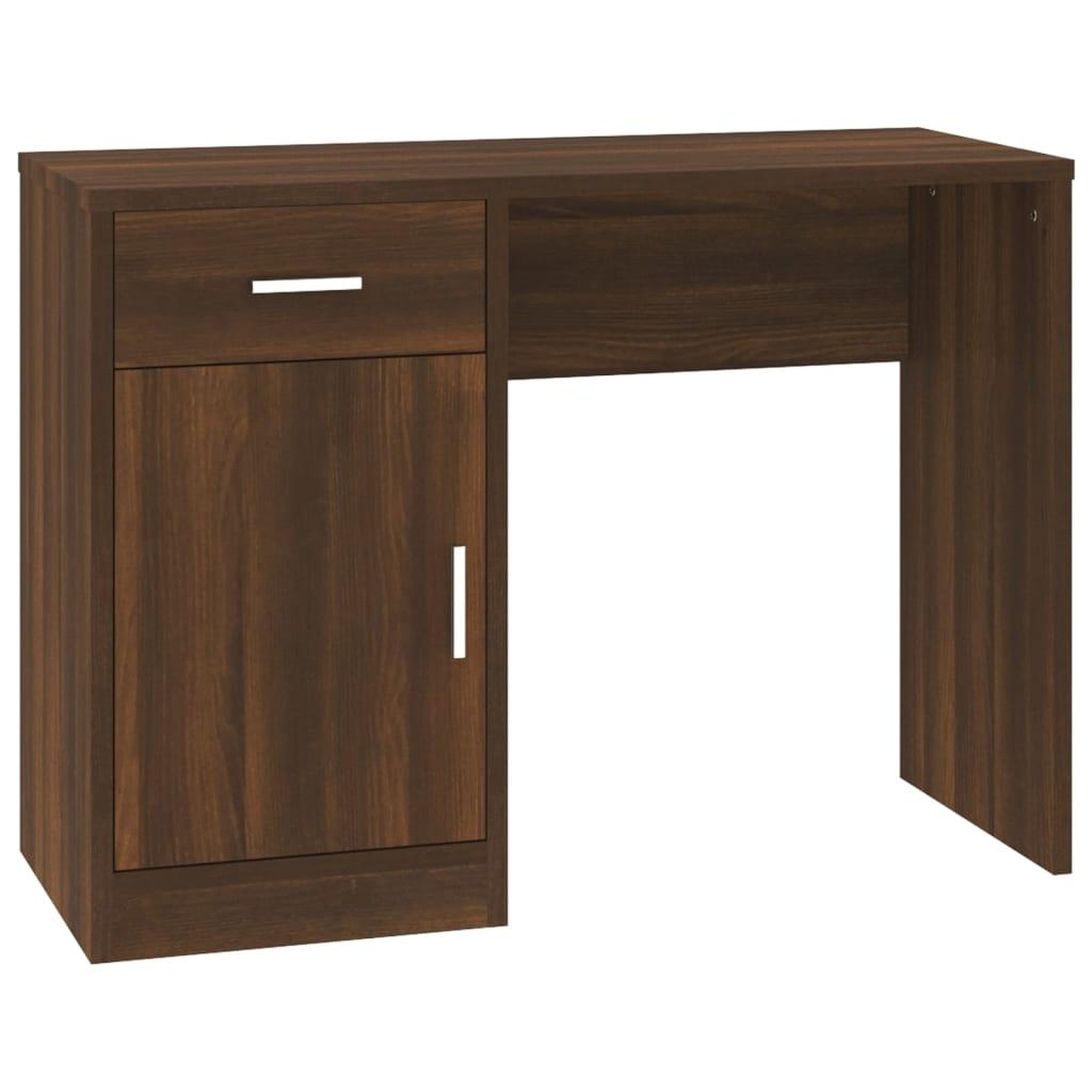 Voir la diapositive 2 : VIDAXL Bureau avec tiroir et armoire Chene marron 100x40x73 cm