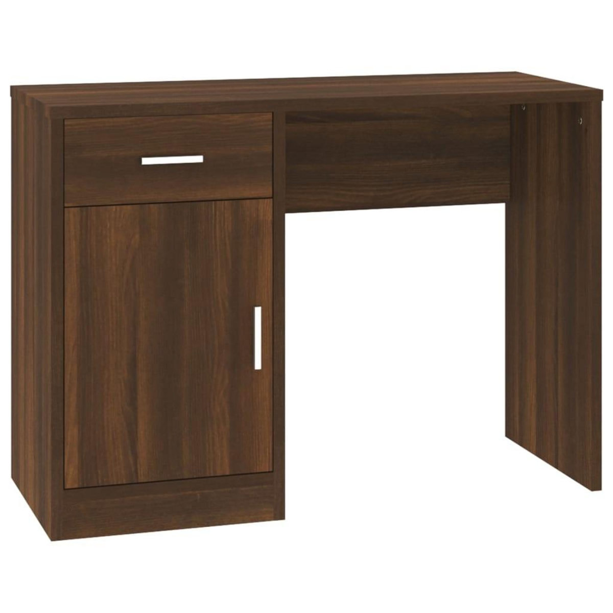 VIDAXL Bureau avec tiroir et armoire Chene marron 100x40x73 cm