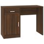 Voir la diapositive 2 : VIDAXL Bureau avec tiroir et armoire Chene marron 100x40x73 cm